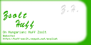 zsolt huff business card